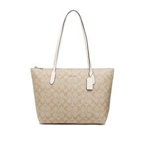 กระเป๋าสะพาย Coach รุนเท้ากระเป๋า Zip Top ทรงชุดช๊อปปิ้งรูปลักษณ์ ประกอบด้วย แบบกระเป๋าสะพายที่ชุดหมดที่มากๆๆ