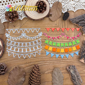 Original น่ารักวันเกิดแบนเนอร์ตัดโลหะตาย Scrapbooking ตกแต่งลายนูน