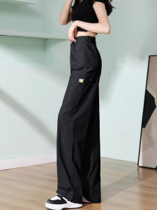 FIGHT FISH | American Style High Waist Wide Leg Pants Womens Summer Thin Fashionable Loose Fit Workwear Trousers Casual Commute Style