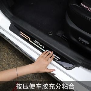 ZLWR NETA X แถบประตูรถยนต์เหมาะสําหรับ NETA X ประตูป้องกันแถบรถยนต์ยินดีต้อนรับเหยียบป้องกันแถบขอบประตูป้องกันรอยขีดข่วนสติ๊กเกอร์ป้องกันการสึกหรอตกแต่งอุปกรณ์ยานยนต์