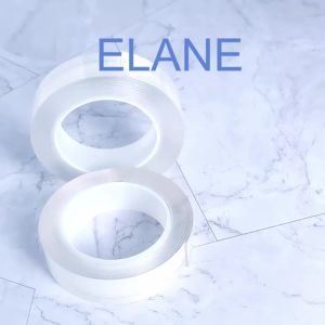 ELANE 3 Rolls Nano Tape Double Sided Heavy Duty Clear Double Sided Tape