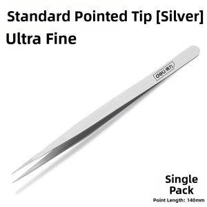 deli | Rustproof Fine Tip Stainless Steel Tweezers