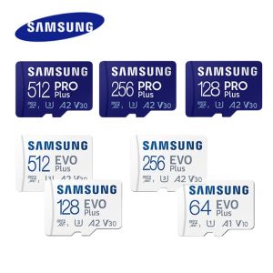 SAMSUNG EVO/PRO Plus Memory Card 64G A1 Micro SD Card 128G 256G 512G 1TB 2TB U3 A2 V30 Drive Recorder Monitor Camera Dedicated TF Card