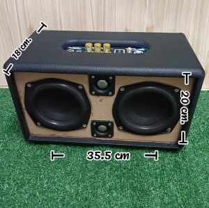 ลำโพง bluetooth รุ่น 5.2 ระบบ 2.0 50 + 50 วัตต์ ดอก hk 5.25 2ดอก.แหลมไทเท 20 วัตต์ 2 ดอก เสียงไม่แตกเบสหนักรับประกัน แหลมชัด พอร์ตลมหลังไม่มีลมรั่ว สินค้าพร้อมจัดส่ง subwoofer