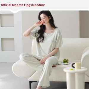 MiiOW | Sleek Elegance Womens Modal Cotton Sleepwear Set Shorts and Trousers