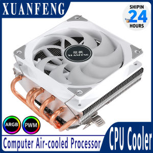 XUANFENG 6 Heat Pipe Air-cooled 120mm Fan 4pin/PWM Mute PC Horizontal CPU Cooler install LGA1700 1200 115x 2011 AM4 AM5 i3 i5 i7