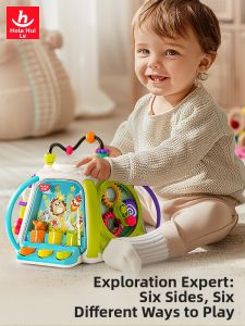 Huile Toys | 0-1 Year Multi-functional Educational Toy Hand-beaten Drum