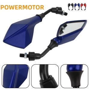 2 Chiếc 10MM Gương Chiếu Hậu Đa Năng Có Thể Điều Chỉnh Cho Xe Máy Xe Tay Ga Xe Đạp Điện Xe Máy Điện Xe ATV - Phụ Kiện Độ Góc Rộng