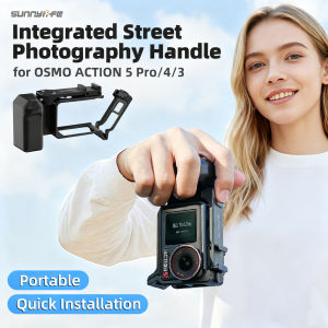 For DJI OSMO ACTION 5 PRO 4/3 Hand Grip for Action Cameras Quick Release Mount Protector Frame