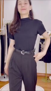 Quần ống rộng  ly chiết đỉa to chất Ruby cao cấp dài 102cm siêu hack dáng