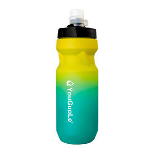 650ML Gradient Cycling Water Bottle Leakproof Sports Water Bottles with Dust Cover Portable Outdoor Biking Gym Water Bottle