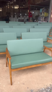 Ghế sofa gỗ cafe decor phòng chờ-Nội thất sài gòn giá rẻ