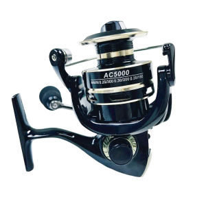 Limnoid AC2000-5000 Spinning Fishing Reel All Metal Spool 10KG Max Drag Brass Gear 5.2:1 High Speed for Freshwater Saltwater Fis