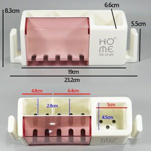 Kệ bàn chải đánh răng HOME có nắp đậy dán tường  Kệ nhà tắm dán tường