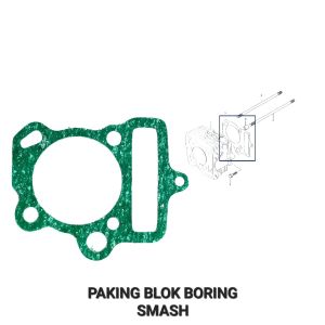 Paking Blok Boring Bawah Smash - Packing Peking Gasket Cylinder Silinder Block Seher Seker Buring Suzuki Smash New Shogun 125