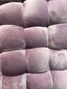 WEAVE STOOL BENCH VELVET FABRIC