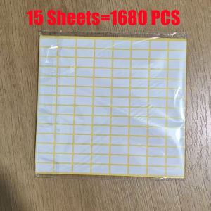 1680 pcs White Labels Stickers for Writing Diamond Painting Labels Storage Container Sticker (15 Sheets)