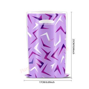 10-100pcs Pink Purple Kpop Gift Bags Kids Birthday Party Goody Bag Snack Candy Bags Party Favors Gift Bag Baby Shower Supplies