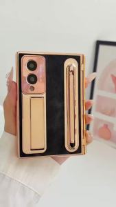 szhaiyu | For Samsung Galaxy Z Fold 8ultra Fold 8 7 6 5 4 Phone Case With Hidden Stand Integrated With Pen Slot With High-Definition Film