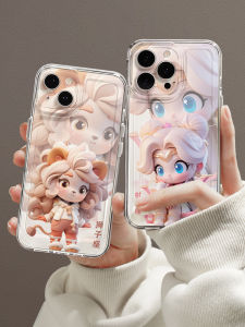 Transparent Silicone Phone Case for Vivox200 New Female X100 X80pro X60/50/30/27 Cute X70por Cartoon Original Viviphone X90pro plus Protective Cover