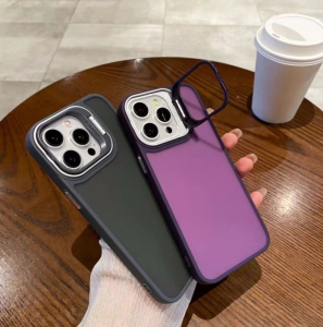 Luxury Metal Lens Protection Armor Case For iPhone 11/XR 15 Pro Max 12 13 14 Pro Max iPhone 6 Plus 7 Plus 8 Plus XS Max 14 Plus Skin feel Lens Holder phone case with camera protector Soft TPU Lens holder Abrasion resistant Protective Cover