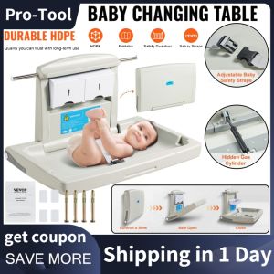⭐Local Warehouse+COD⭐ 86x54x48cm Baby Nursing Table Foldable Nursing Table Multifunctional Wall-mounted Seat Nursing Bed Bathroom Baby Changing Table