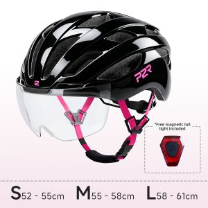 P2R | Mips Road Cycling Helmet Color-Changing Magnetic Goggles