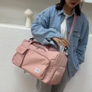 Travel Duffle Bag Luggage Waterproof Sport Yoga Gym Maternity Cross Shoulder Big Capacity Beg Baju