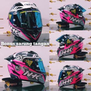new!! paket ganteng Helm NHK Rx9 corak geisha flat visor iridium