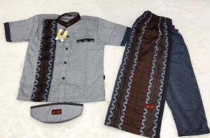 Setelan Baju Koko Anak Lengan Pendek//Sarkoci By A&J