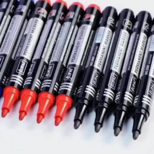 10 Pcs Oily Permanent Marker Pens Indelible Waterproof Artist-Grade Ink Durable for Students School Stationery Supplies
