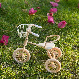Miniature Iron Tricycle — Realistic Outdoor Bicycle BJD/OB11 Accessory Christmas Thanksgiving Graduation Gift Home Decor