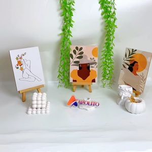 APOLITO (15X20 CM) HIASAN DINDING BOHO CEWEK ABSTRAK WALLDECOR PAJANGAN KAMAR DEKORASI KAYU