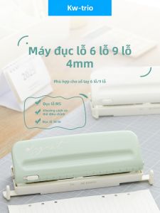 KW-TRIO | Creative Puncher for Student Use A4/A6 Notebook Support 6 Holes/9 Holes