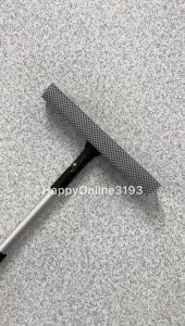 1pc Window Cleaner 2in1 Telescopic Window Glass Squeegee Cleaner Wiper Long Handle Sponge Brush