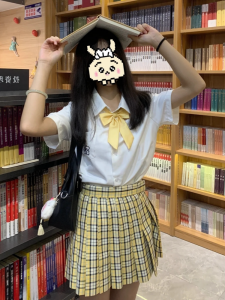 Váy Mini Chữ a Cho Nữ Mùa Hè Phong Cách Sinh Viên Váy Ngắn Xếp Ly Polyester Cao Cấp Không Có Thương Hiệu Ngọt Ngào