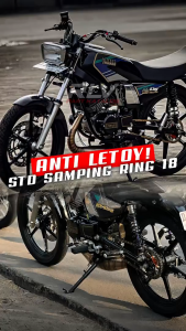 STANDAR SAMPING MJB 30 CM RXKING RXS RXK YT HITAM BERKULITAS