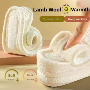 MONLEYTA | Ultra Soft Wool Shoe Inserts Thickened Fleece Absorbent Anti Odor Latex Womens Style Warm Breathable For Autumn Winter