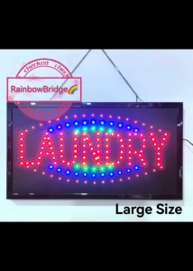 LAUNDRY - RAINBOW BRIDGE LED SIGNAGESIZE: W48cm & W60cm Big 551 (New-Small-Large)