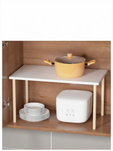 Kitchen Storage Shelving Unit for Microwaves and Cabinets Wood