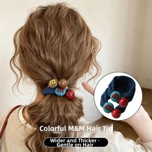 Colorful Aesthetic Elastic Hair Ties No Hair Damage