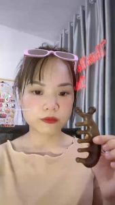 Lược gỗ Đàn Hương Đỏ massage đầu thon gọn mặt giảm căng thẳng đa năng cao cấp