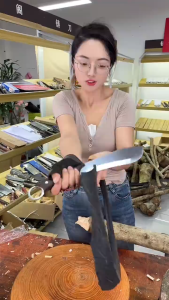 Dao thái siêu sắc dao chặt xương chặt gà dao chặt dừa đa băng bằng thép không gỉ dày 4mm dài 345cm