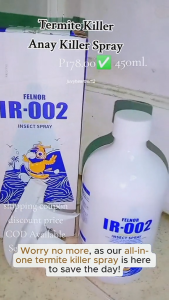 【No termites within 1000m】termite killer 450ml anay killer spray anti bait x control termites powder