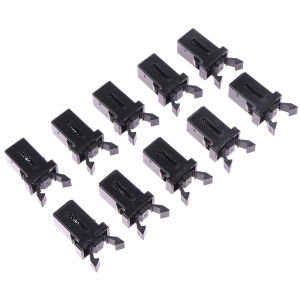 OUHOE | [NM]10Pcs Trash Can Plastic Lock Self-Locking Switch Replacement Catch Compatible Touch Lid Bin Latch Black White Repair Clip
