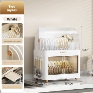 MEIZHUFU | Double Layer Drying Dish Storage Box