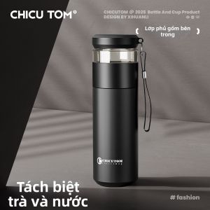 QIGUTANG | Bình Giữ Nhiệt Cao Cấp Công Nghệ Tách Trà Thông Minh Lõi Gốm Sứ Giữ Vị Kháng Khuẩn