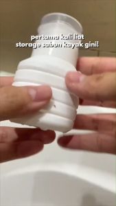 HAYYLIFE Botol Lipat Untuk Pengisian Sampo/Sabun Saat Traveling Bahan Silikon Anti Bocor Kapasitas 90ML HL-AEA971