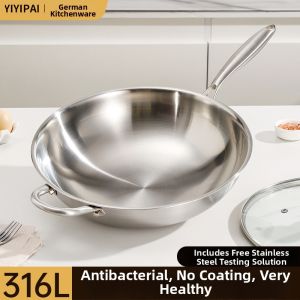 BANSU | Uncoated Stainless Steel Wok