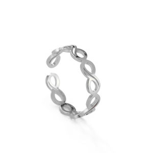Skyrim Loop Infinity Symbol Stainless Steel Open Ring Womens Fashion Simplicity Anniversary Gift Jewelry Gift New Wholesale